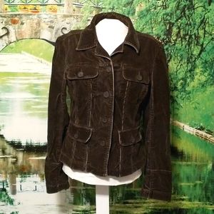 INC International Concepts Brown Corduroy Jacket